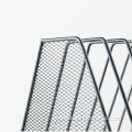 metal mesh bookends holder desktop folder storage frame